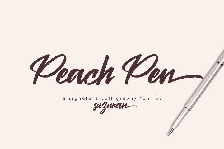 Schriftart Peach Pen